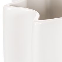 Artikel Ribbet vase, høj dekorativ vase til tørrede blomster, 24 cm