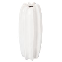 Artikel Ribbet vase, moderne keramikvase til tørrede blomster, 40 cm