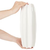 Artikel Ribbet vase, moderne keramikvase til tørrede blomster, 40 cm