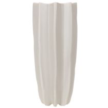 Artikel Moderne ribbet vase, høj dekorativ vase til tørrede blomster, 38 cm