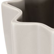 Artikel Moderne ribbet vase, høj dekorativ vase til tørrede blomster, 38 cm