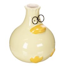 Artikel Andefigurvase, keramik, muntert design, ideel til moderne interiør, 15 cm, 2 stk.