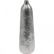 Artikel Dekorativ vase metal hamret blomstervase sølv Ø9,5cm H32cm