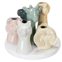 Artikel Vase dekorative dyrefigurer, perfekt til legende rumdesign, 13 cm