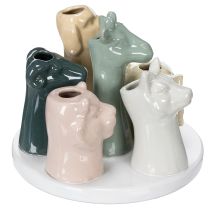 Artikel Vase dekorative dyrefigurer, perfekt til legende rumdesign, 13 cm