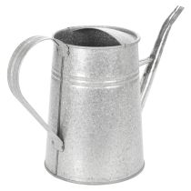 Artikel Galvaniseret dekorativ vandkande, metal, grå, vintage look, 1,7L, H23cm, til stilfuld blomsterdekoration og plantekasser
