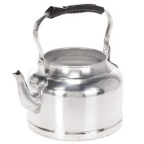 Artikel Vintage dekorativ tekande/plantebæger, metal med zinklook, Ø19 cm H15 cm