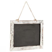 Artikel Vintage hængende tavle sort hvid 30×25cm 2stk