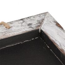 Artikel Vintage hængende tavle sort hvid 30×25cm 2stk