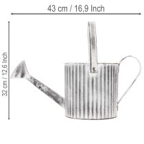 Artikel Vintage plantekasse Ø17cm, dekorativ vandkande, metalplantekasse shabby chic