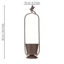 Artikel Vintage plantekasse med espalier guldsmede metal Ø16/H62cm