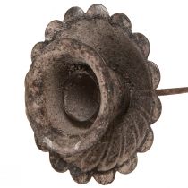 Artikel Vintage spids lysestage til indsættelse Ø8,5cm H11,5cm 4stk