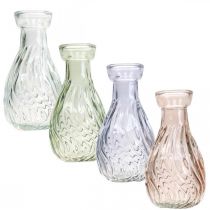 Artikel Vintage Vase Små Blomstervaser Farvet Ø11cm H6cm 4stk
