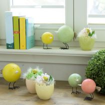 Artikel Kyllinge-dekorationsfigurer med rundt design for lette og legende detaljer, 9,5 cm, 3 stk.