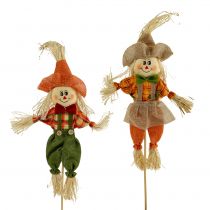 Dekorative fugleskræmsler på en pind 38cm 8stk