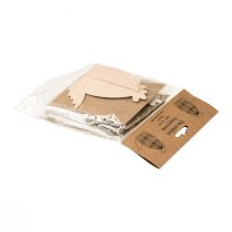 Artikel Honeycomb kylling bord dekoration påske hvid orange 11×6,5×12cm 6stk