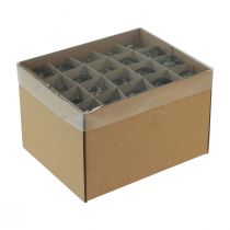 Artikel Vagtelægsdekoration, sort, tom, 3 cm, forårsdekoration, naturlig dekoration, 50 stk.