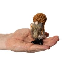 Artikel Gnomefigur med skæg og spids hat, 10 cm, 3 stk.