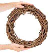 Artikel Naturlig pilekrans som hobbykrans til blomsterhandel, 40 cm