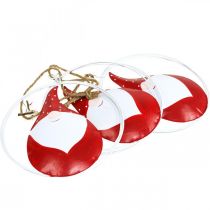 Artikel Julepryd nisse julemand metal Ø16cm 3stk