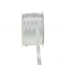 Artikel Julebånd lurex sølv 10mm 50m