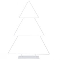 Artikel Juletræ metal hvid til at stå og pynte 41cm