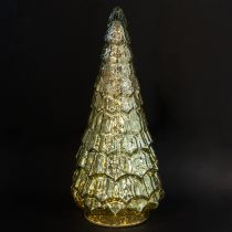 Artikel Juletræ med LED-belysning vintage grøn guld 38cm