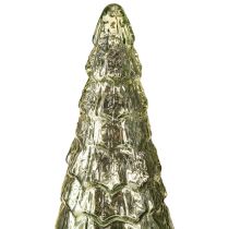 Artikel Juletræ med LED-belysning vintage grøn guld 38cm
