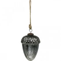 Artikel Vintage juletræsdekoration agern glas julevedhæng H14cm Ø10cm 2stk