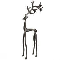 Artikel Julepynt rensdyr dekoration metal i brun 15x9x53cm