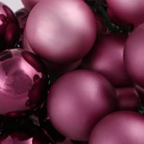 Artikel Julepynt spejl bær pink bær Ø25mm 140 stk
