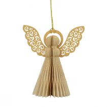 Artikel Papir engel juleengle dekoration papir creme H12cm 4 stk
