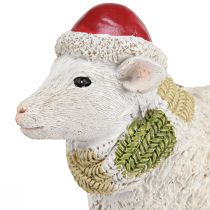 Artikel Julefigurer får med hue og tørklæde L16cm 2 stk