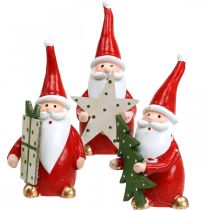 Julefigurer julemand dekorationsfigurer H8cm 3stk