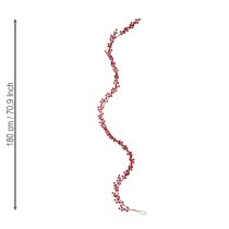 Artikel Julegirlande kunstig bærgirlande rød 180 cm