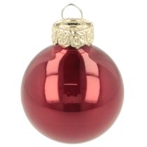 Artikel Julekugle i glas, skinnende, 3 cm, 22 stk.
