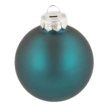 Artikel Julekugle, mat og blank, festlig juletræspynt, 6 cm, 24 stk.
