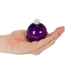 Artikel Juletræskuglesæt, farverige skinnende julekugler, 60 mm, 24 dele