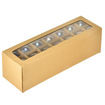 Artikel Glaskugle i perlemorslook med iriserende glimmer, 6 cm, 24 stk.