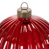 Artikel Julekugler, glas, røde, 8 cm, 12 stk.
