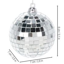 Artikel Julekugledekoration, spejlkugle til ophæng, 7 cm, 6 stk.