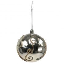 Artikel Julekugle plastik lys guld Ø8cm 2 stk