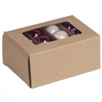 Artikel Glasjulekugler, mini bær beige pink, Ø3 cm, 22 stk.