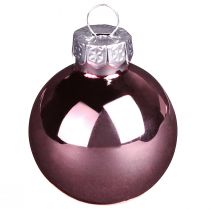 Artikel Julekugler glas pink abrikos mix mini Ø3cm 22 stk