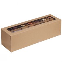 Artikel Julekugler guldbrune trækugler glas Ø6cm 24 stk