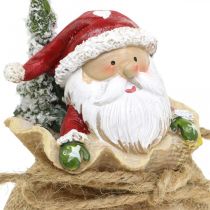 Artikel Dekorativ julemandsfigur i sæk Julepynt Ø8cm/H13cm 2 stk.