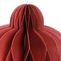 Artikel Julepynt papirpynt Bordeaux H40cm 2 stk