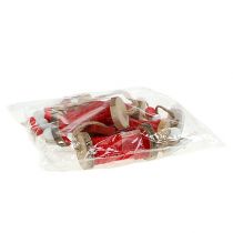 Artikel Julepynt spole af tråd til hængende rød 4stk