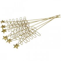 Artikel Julestik gran blomsterstik metal 30cm 6 stk