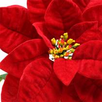Julestjerne kunstig blomst rød 67cm